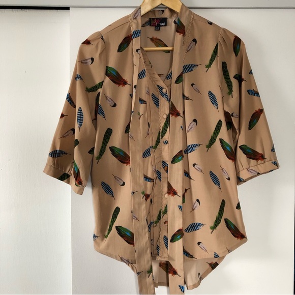 Yumi blouse with feathers - Picture 2 of 7